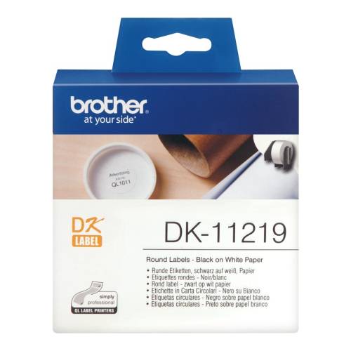 Brother DK11219 papírszalag 12mm átmérő 1200 címke/tekercs