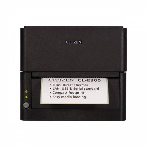 Imprimanta de etichete Citizen CL-E300 203DPI Ethernet cutter neagra
