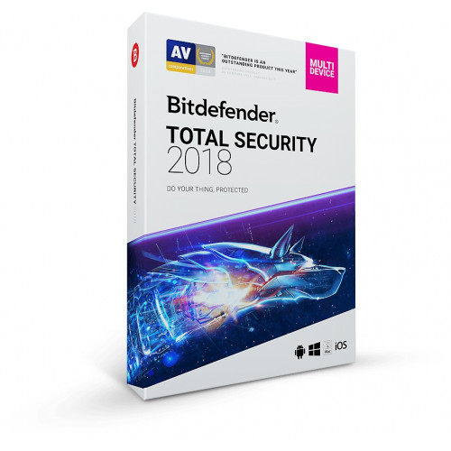 Bitdefender Total Security Multi-Device 2018 3 PC-uri 1 an BOX
