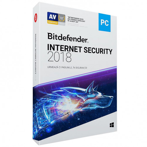 Bitdefender Internet Security 2018 1 PC 1 an licenta electronica