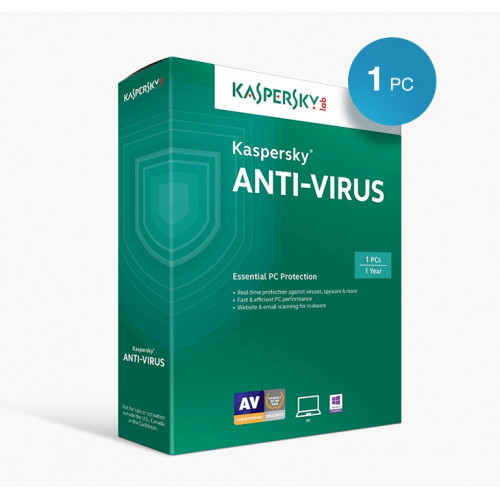 Kaspersky Anti-Virus European Edition 1 PC 1 an Base BOX