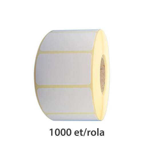 Role etichete PVC autodistructibile albe 50x32mm 1000 et./rola