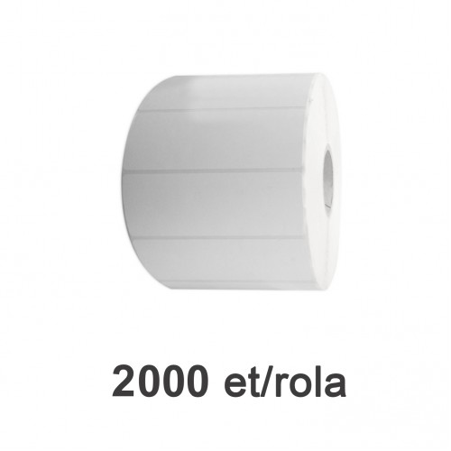 Role etichete de plastic ZINTA albe 100x15mm 2000 et./rola