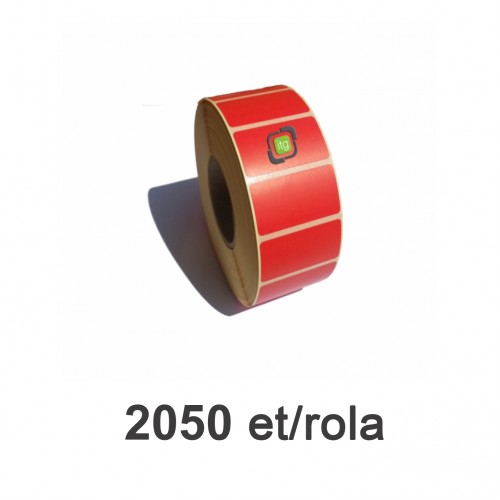 Role etichete semilucioase ZINTA 100x70mm 2050 et./rola rosii 
