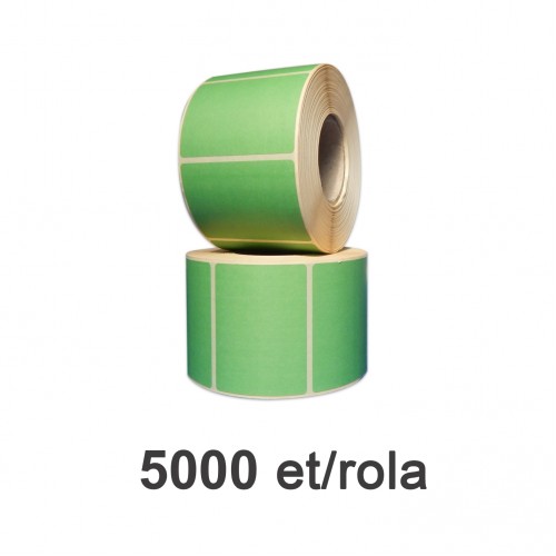 Role etichete semilucioase ZINTA verzi 40x20mm 5000 et./rola