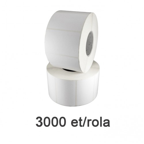 Role etichete de plastic ZINTA albe 40x15mm 3000 et./rola