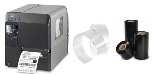 Sistem complet de etichetare textile SATO CL4NX Plus 305 DPI cutter