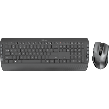 Kit tastatura si mouse Trust Tecla2 Wireless negru